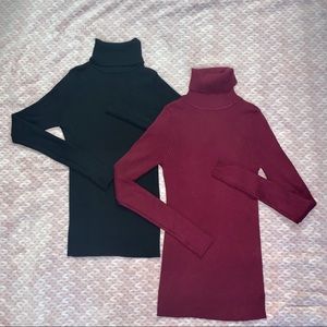 Basic turtleneck tops